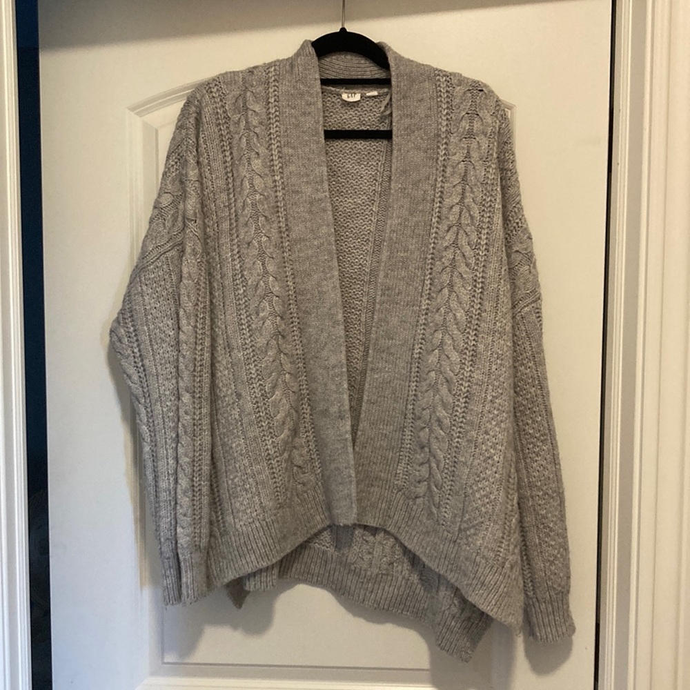 GAP grey cardigan- XL